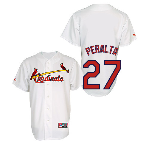 Jhonny Peralta #27 Youth Baseball Jersey-St Louis Cardinals Authentic Home Jersey by Majestic Athletic MLB Jersey